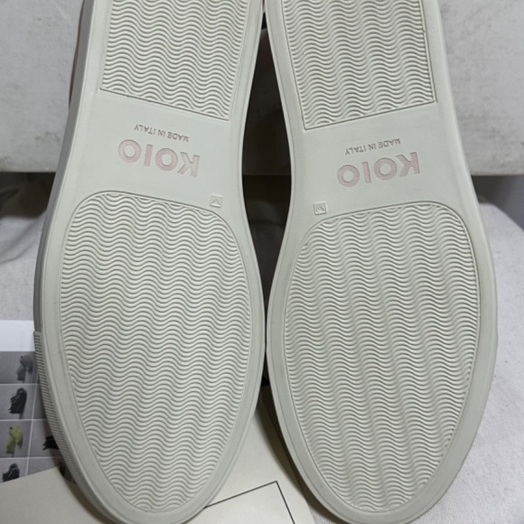 New in box Men’s Koio Italian leather brown sneaker/walking shoes Sz EU 40 US 7 - Picture 8 of 10